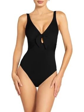 NWT Robin Piccone Ava Knit One Piece Swimsuit